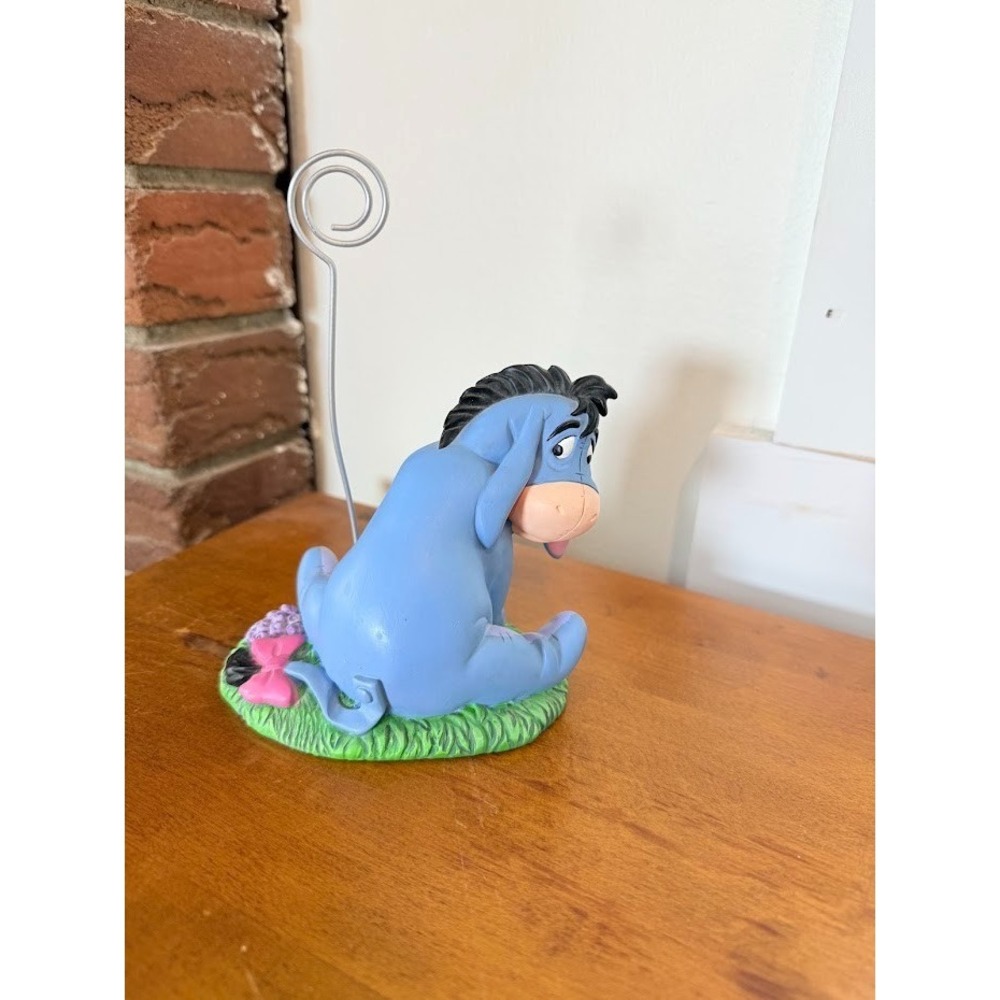 Disney Winnie The Pooh Eeyore Figurine Picture Card Holder Y2k Disneyana RETIRED